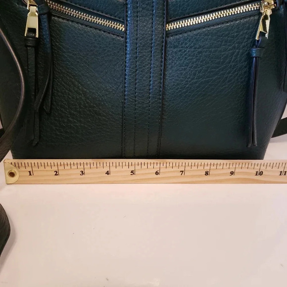 Carlo G Womans Black Leather Medium Hobo Bag. - Picture 8 of 10